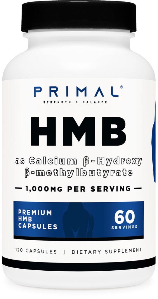 Primal HMB (1000mg, 120 Cápsulas)