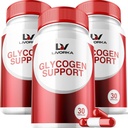 3 Pack - Suporte a Glicogênio, Controle de Glicogênio Fórmula Avançada, Cápsulas de Glicogênio, Glicogênio Fix com Ingredientes Poderosos, 30 Cápsulas Por Garrafa por 90 Dias
