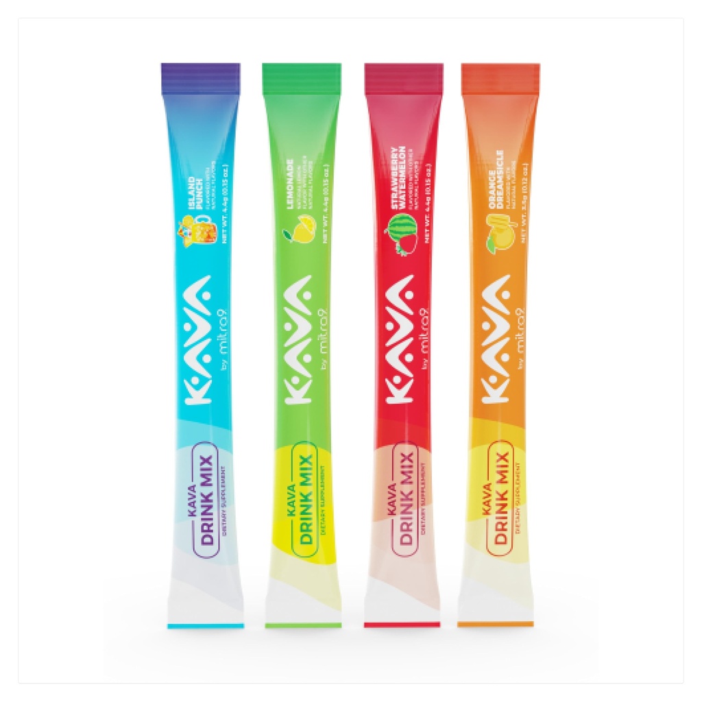Mitra9 Kava Powder RelaxPak - Pacote de variedades Kava Extrair Pacotes de pó