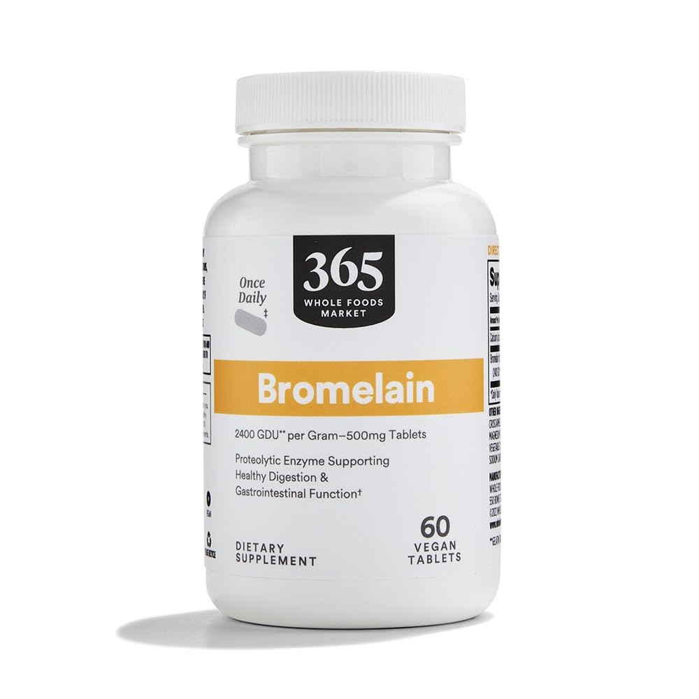 Mercado inteiro de alimentos, Bromelain, 60 CT