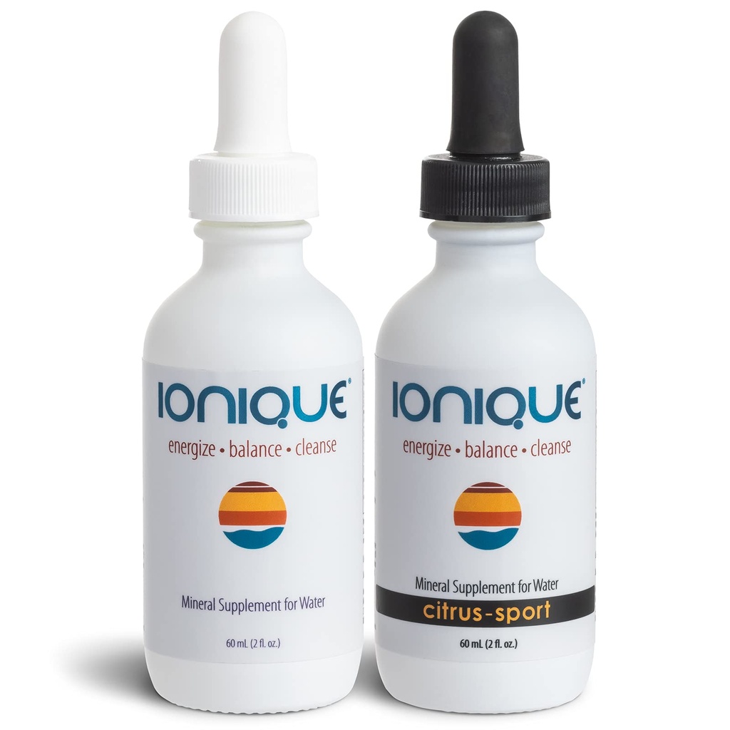 Suplemento Mineral para Água - Faça Água Mineral Ultra-Premium - Magnésio, Trace Sistema de Hidratação Mineral e Eletrolítico, Mineralize Filtrado e Água RO, Duas garrafas de 2 onças de gotas líquidas
