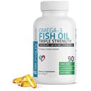 Bronson Omega 3 Fish Oil Triple Strength 2720 mg, High EPA 1250 mg DHA 488 mg, Não-GMO Heavy Metal testado, 90 Softgels