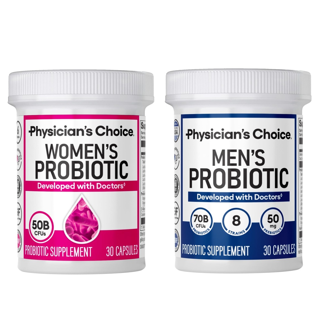 Seu & seu pacote probiótico - homens probiótico(30ct) + mulheres probiótico(30ct)