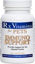 Rx Vitaminas para Animais de estimação Imuno Suporte para Cães e Gatos - Suporte do Sistema Imune - Ajuda Função Cérebro Ossos Músculos Stress & Envelhecimento - 60 Cápsulas