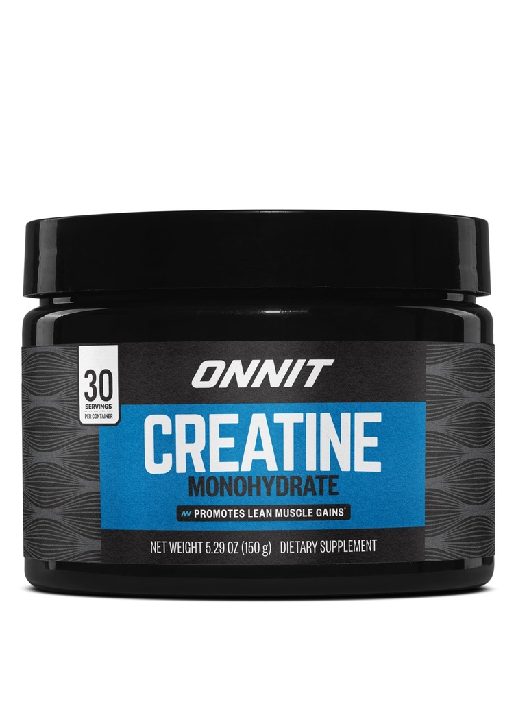 ONNIT Creatina Monohidrato Pó, IGEN(TM) Não-GMO testado 5g Creatina Premium para força muscular, potência e massa magra, Suporta a saúde cerebral, energia celular cerebral, sem sabor, 30 Servings, 5,29 oz