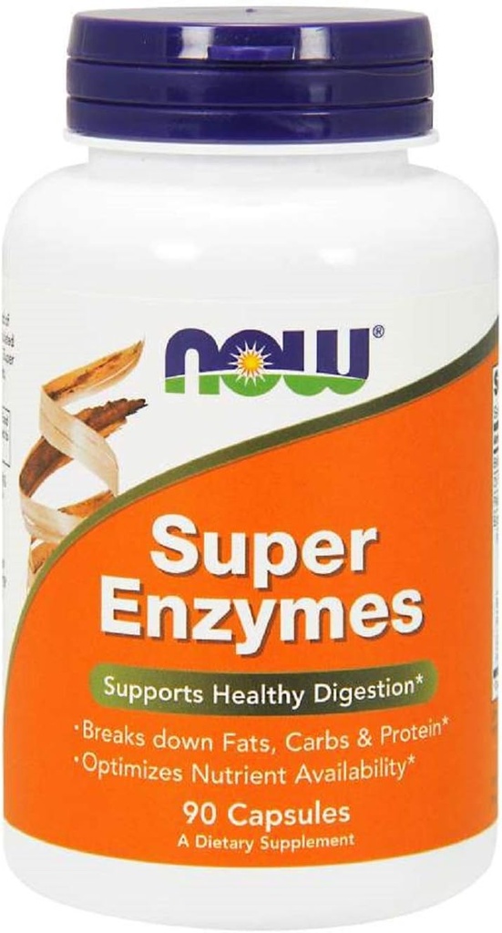 NOW Super Enzimas, 90 Cápsulas (Pacote de 2)