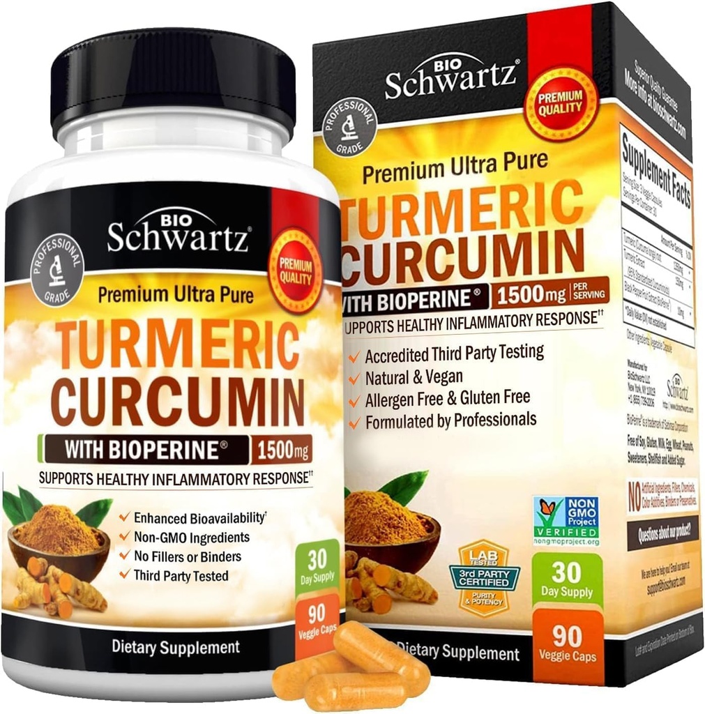 BioSchwartz Curcumin 1500 & Citrus Bergamot Bundle