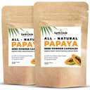 Cápsulas Papaya Seed Powder – Suplemento de Papain poderoso com vitaminas A, C, & E & Ezymes para Digestion & Gut Health – 360mg/Serving – 60 Cápsulas Vegan por pacote (Pacote de 2, 60-120 dia de fornecimento)