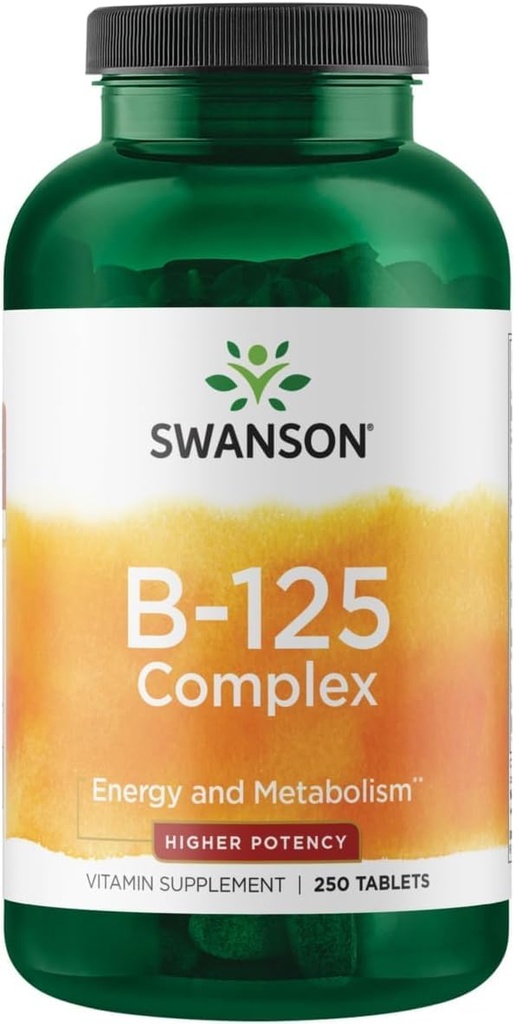 Swanson Vitamina B-125 Complexo 250 Tabs