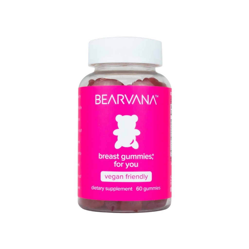 BEARVANA Gummies de suporte superior para as mulheres Suporte equilíbrio natural e confiança Suplemento Fitness Ou Vitaminas Essential 9 Herbs Including Fenugreek, Flaxseed, Dong Quai