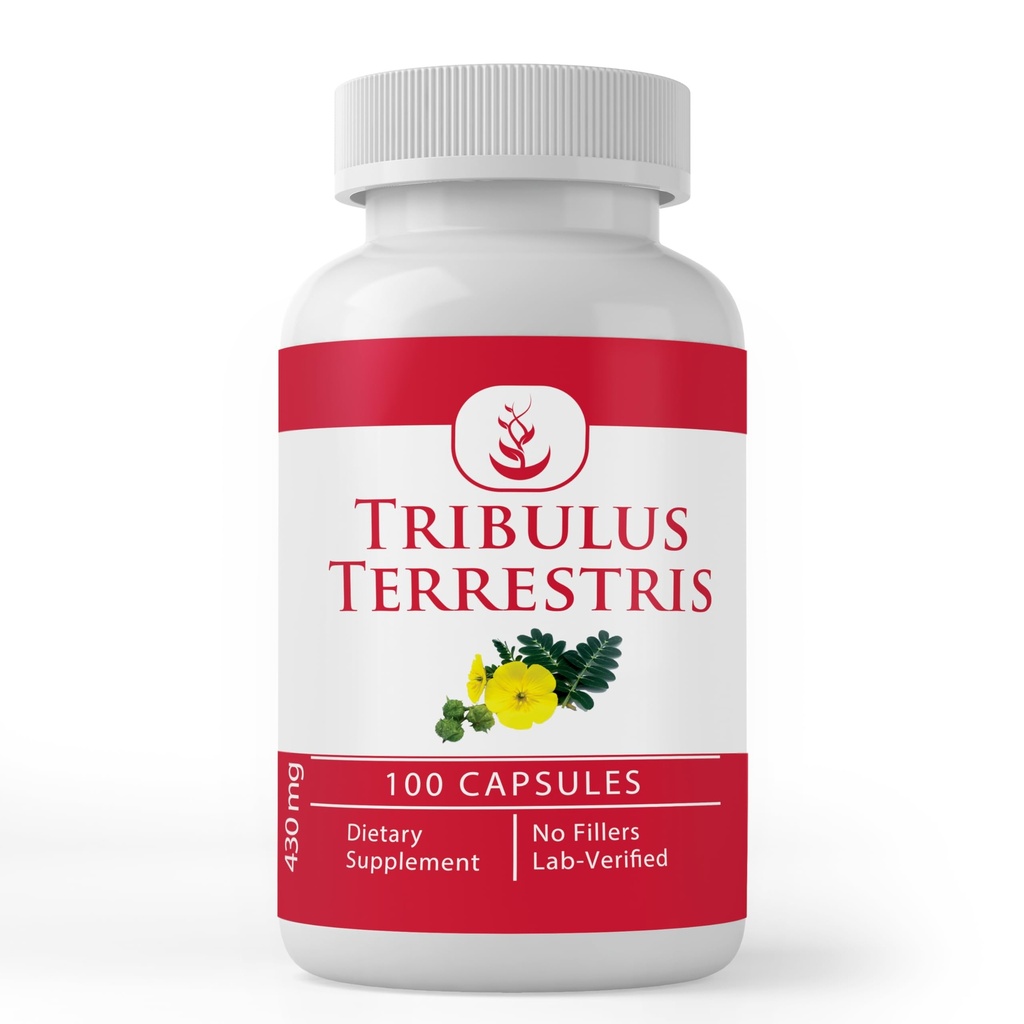 INGREDIENTES ORIGINAIS PUROS Tribulus Terrestris (100 cápsulas) sempre puro, sem aditivos ou enchimentos, laboratório verificado