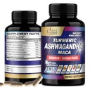 Organic Cadane Ashwagandha Supplements - Memória, Sistema imunológico e suporte de força - 7in1 Concentrado com açafrão, Maca Root, Berberine & More - 90 Cápsulas Vegan para suprimentos de 3 meses