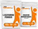 BulkSuplementos L-Glutamina 500g + Pacote Creatina 500g