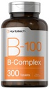 Horbäach Complexo de Vitamina B-100 100% do valor diário , 300 comprimidos , vegetariano, não-GMO, e Suplemento sem glúten