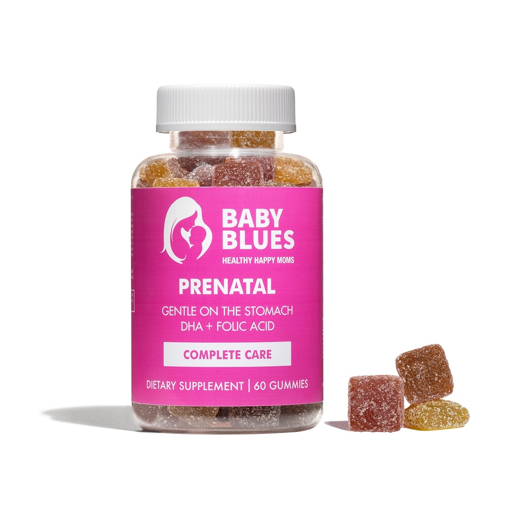 Gummies pré-natal do bebê azul: Multivitamin completo com DHA + EPA Omega 3s