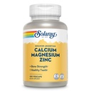 SOLARAY Cálcio Magnésio Zinco Suplemento - com cálcio 1000mg, Magnésio 500mg - Saúde Óssea, Função Músculo, Saúde do Coração e Apoio Imune - Vegan, 60 Dia Garantia, 25 Servimentos, 100 VegCaps