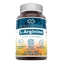 L-Arginina 1000 Mg 120 Comprimidos Suplemento dietético - Suporta Saúde Cardiovascular - Suporta Funções do Sistema Imune - Promove Circulação de Sangue