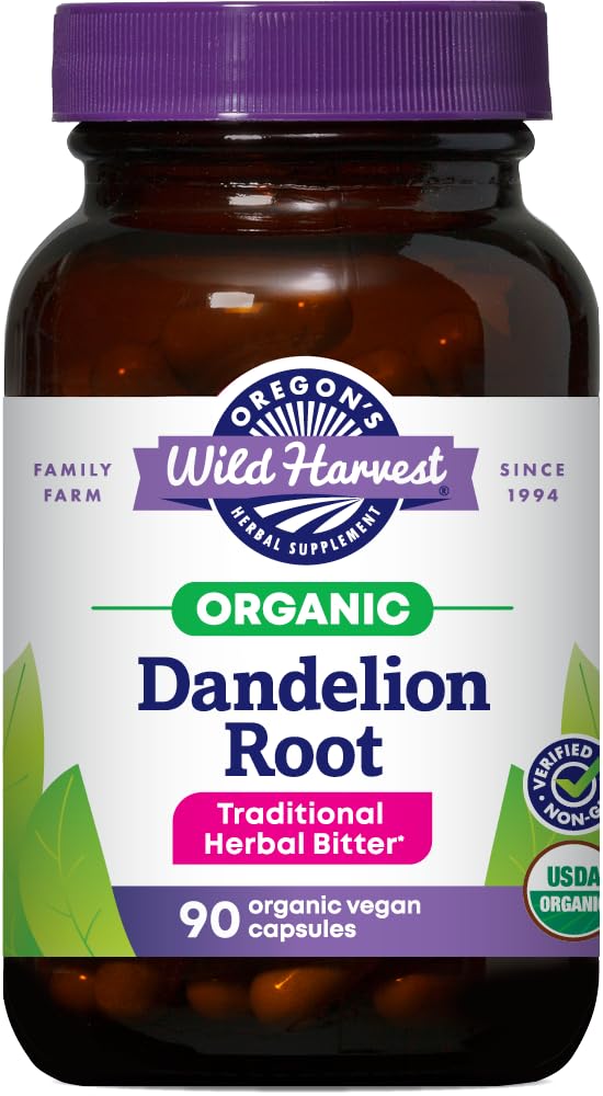 Oregon's Wild Harvest Dandelion Root Suplemento Orgânico