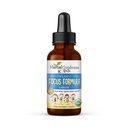 Suplementos de Atenção e Foco 1 oz - Suplementos de Foco com Ashwagandha para Crianças & Extrato Natural de Moringa para uma Mente Sereno e Gênio - Vitaminas Focais Não-GMO para Crianças - Made in USA