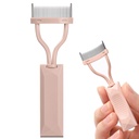 Separador Comb Cílios, Arc Designed Lash Definar Comb maquiagem Mascara Comb Aplicador com tampa, Eye Cosmetic Brush Tool (nua rosa)