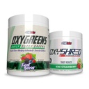 EHP Labs OxyShred + OxyGreens Bundle - Termogênico Pré- Treino em Pó e Shredding Suplemento, Clinicamente comprovado pré-treino em Pó - Diário Super Verdes Pó, Spirulina em Pó, Greens Superfood Pó