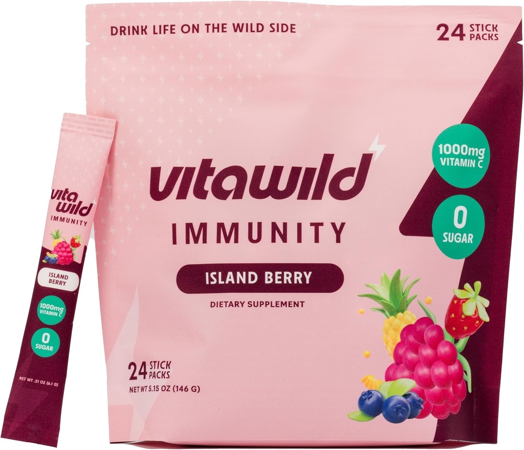 Imunidade + Hydration Electrolyte Drink . Elderberry & Zinc Imune Support Pacotes de hidratação . Vitamina C 1000mg .