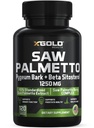 X Gold Health Saw Palmetto Prostate Supplement for Men , Pigeum Bark , Beta Sitosterol Supplement , Potent 3X Formula , Prostate função urinária , DHT Blocker Hair Growth , 4 meses de fornecimento Made in USA