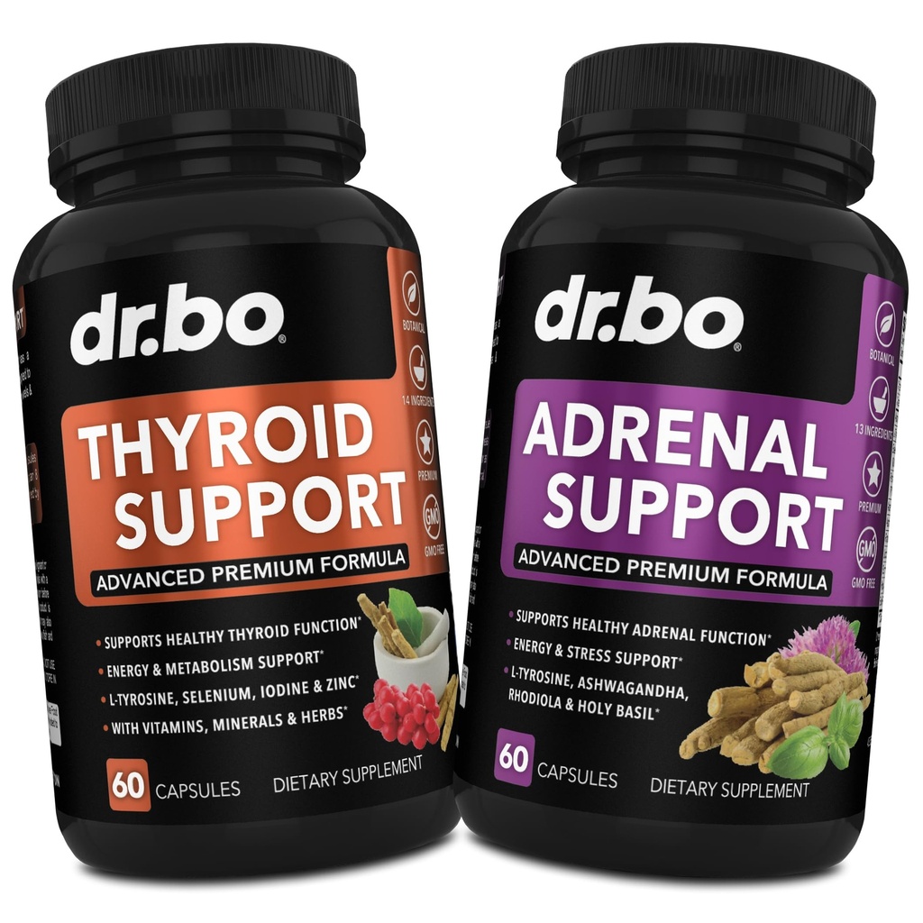 DR. BO Suplementos adrenais para mulheres e homens