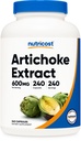 Nutricost Alcachofra Extract 600mg, 240 Cápsulas Vegetarianas - Gluten Free, Non-GMO