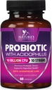 Probióticos 60 bilhões de UFC por serviço - 10 Strains + Prebióticos - Saúde Digestiva, Gut & Imune Support - Suporta Constipação Ocasional, Gás e Bloating para Mulheres e Homens prateleira estável - 60 Cápsulas