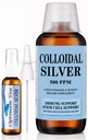 Líquido Coloidal Prateado de 500 ppm, Força extra (32 oz) com frasco de pulverização