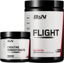 NUTRIÇÃO DE DESEMPENHO NUTRIÇÃO BPN Creatina Mono-hidrato e Vôo Pré-treino (Strawberry Kiwi) Bundle