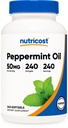 Óleo de hortelã-pimenta de nutricosto (240 SFG) (50 MG) - Gluten Free, Third Party Tested e GMO Free