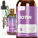 Rejuvica Health Active Biotin - Advanced Liquid Biotin Supplement - 5000mcg Suporte Pele e unhas de cabelo
