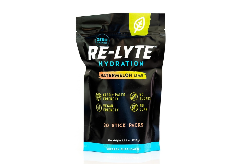 REDMOND Re-Lyte Hydration Electrolyte Powder Mix, Melancia Lima (30 embalagens de vara)