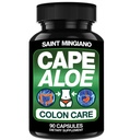 Cape Aloe Vera Cápsulas - Colon Cleanse, Detox & Flush - 90 Cápsulas. Gentil Resgate de Obstipação e Movimento Bowel Atuando como laxante natural de ervas - Movimento Bowel Saúde Digestiva