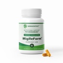 MigReForm Garrafa de 60 - Médico Formulado Migraine Alívio Suplementos - Natural Migraine Alívio Apoio com Magnésio, Vitamina B2 & CoQ10 - Migraine Suplemento para Mulheres & Homens - Migraine Vitaminas