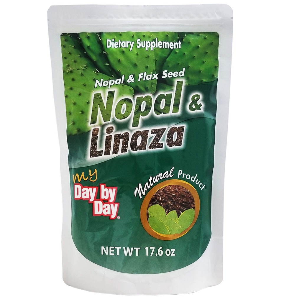 Meu dia a dia, Nopal e Sementes de Linho, Fibra Natural, 17.6 Oz, Bolsa