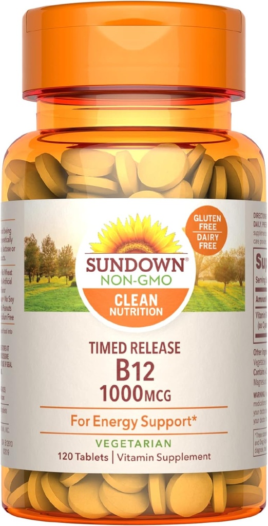 Sundown Vitamina B12, 120 Comprimidos