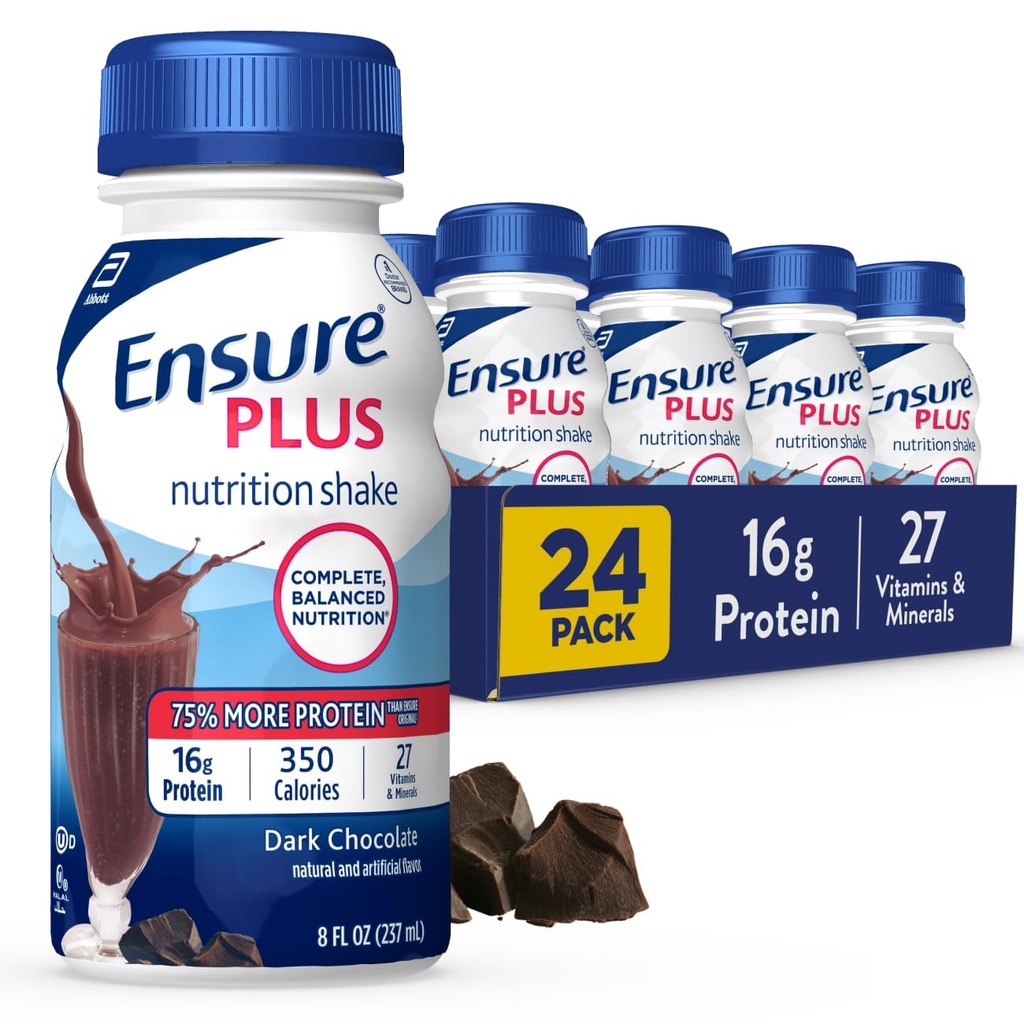Certifique-se de mais Shake Nutrição Chocolate Escuro ; Reposição de Refeição ; Pronto para Beber ; 16g de proteína e 27 vitaminas e minerais