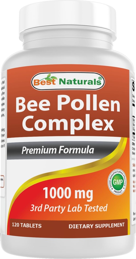 Melhor Naturals Bee Pollen Complex 1000 mg 120 comprimidos