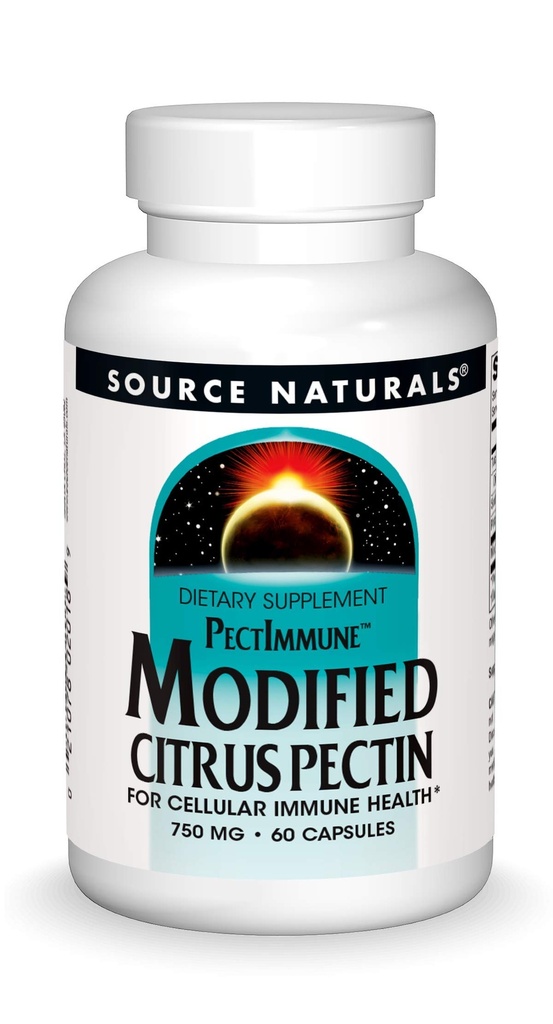 Fonte Natural PectImmune, Citrus Pectina Modificada, Para Saúde Imune Celular*, 750mg - 60 Cápsulas