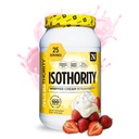 Isothority Whey Protein Isolate, Cream Whipped Strawberry, 2 lb - Ultra Absorvível Ranched Chain Amino Acids (BCAA) Pó com 25g por serviço, Baixo Carbo - Construir músculo e acelerar a recuperação