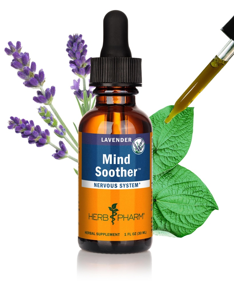 Herb Pharm Anxiety Soother fórmula de ervas líquidas com Kava para suporte do sistema nervoso - 1 onça