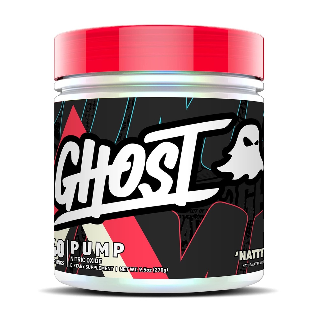 Bomba GHOST Pó de óxido nítrico, Natty - 40 Servings - Açúcar & Stim-Free pré-trabalho suplementos - L-citrulina, Nitrato de arginina & L-Glutationa - Soy & Gluten-Free, Vegan