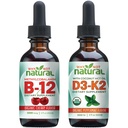 Por que não Vitamina B12 natural orgânica e Vitamina D3 K2 gotas líquidas