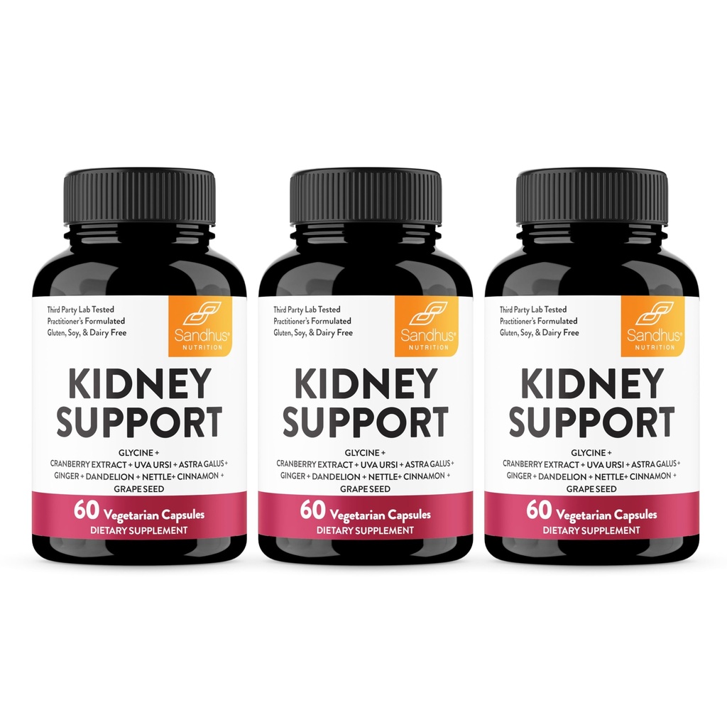 Sandhu's Rim Cleanse Detox & Repair Support Supplement for Men and Women com extrato de cranberry ajuda a apoiar Rim & Urinary Tract Health 60 cápsulas vegetarianas (Pacote de 3)