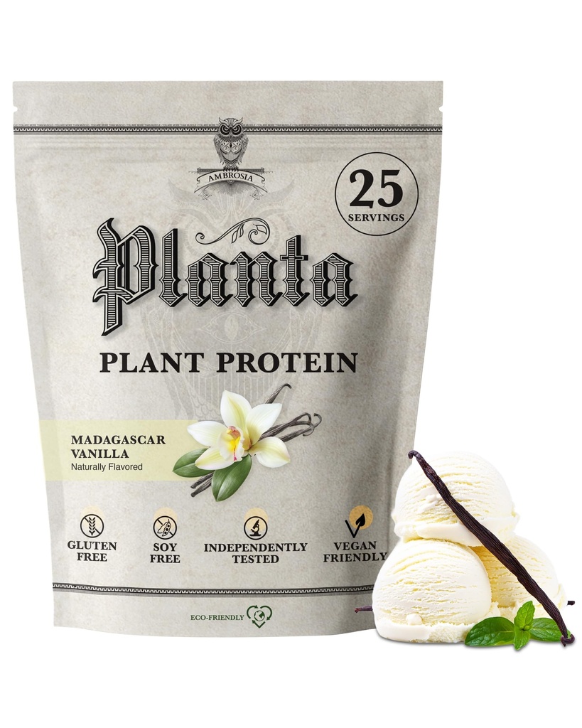 Ambrosia Planta - Premium Planta-Baseado Proteína Vegan & Keto Friendly □ Gourmet sabores com sem inchaço ou estômago incomodado □ Gluten & Soy Livre