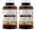 Segredos do Tomilho da Tribo 2x120 Cápsulas, Feitas com Cápsulas Vegetais e USDA Efeito orgânico Thymus Vulgaris Toni (2x120 Cápsulas)