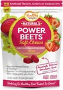 Saudável Delights Naturals Power Beets Macio mastiga, Delicioso Morango Burst, Suplemento de Superalimento Concentrado, Suportes de Circulação, Energia Natural & Stamina, 30 Contagem